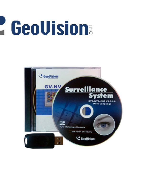 Licencia Software Geovision Gv-nvr 12 Canales Onvif Terceros Dongle Usb