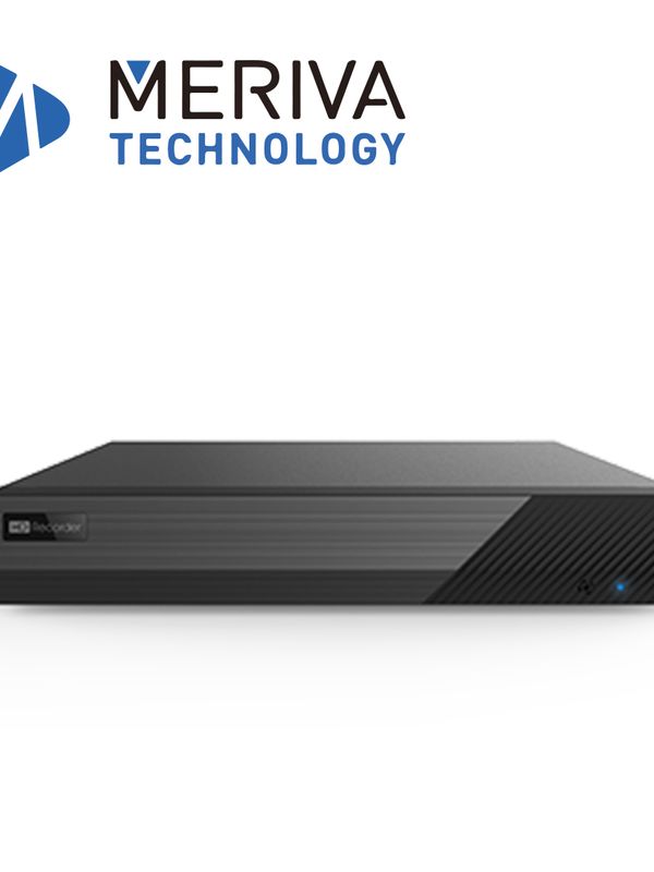 Nvr 8ch Ip 6mp Meriva Technology Mnvr-1708 / Onvif/ 1 Hdmi + 1vga Simultaneas / Analiticas Mia 2.0 Inteligencia Artificial / Hasta 10tb Dd /h.265s / P2p / 12vcd / N9000 (nvr Sin Puertos Poe)