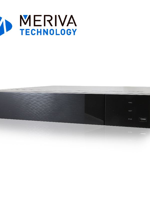 [MNVR-1716-16P] Nvr 16ch Ip 4k Meriva Tecnology Mnvr-1716-16p / Switch 16 Puertos Poe / Onvif / Salida 1 Hdmi + 1 Vga Simultaneas / Analiticas Mia 2.0 Inteligencia Artificial / Lpr / Hasta 2 Hdd 10 Tb Cu / P2p / H.265s / 48 Vcd / N9000