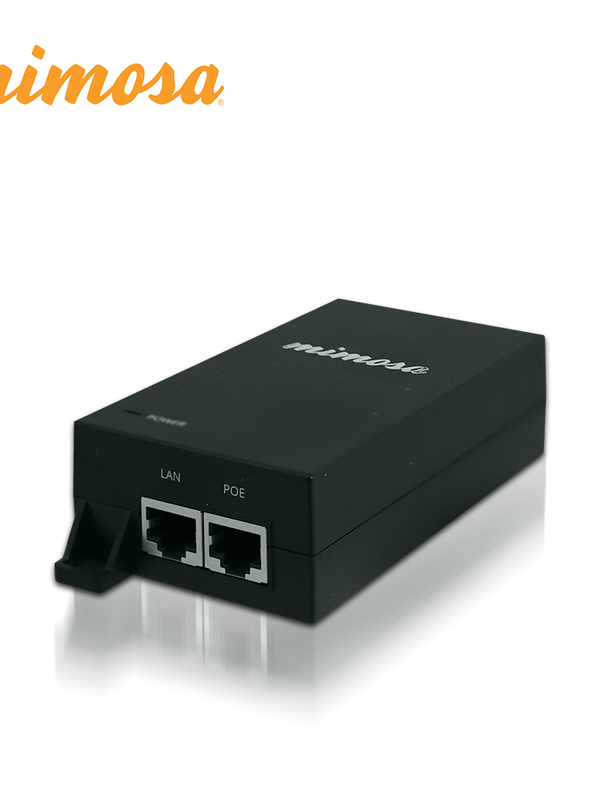 Inyector Poe Gigabit Mimosa 24v 30w Para Radios C6x C5c-ef C5x-ip67 Y A5x-ef (no Incluye Cable De Corriente) (3 Meses De Garantia)