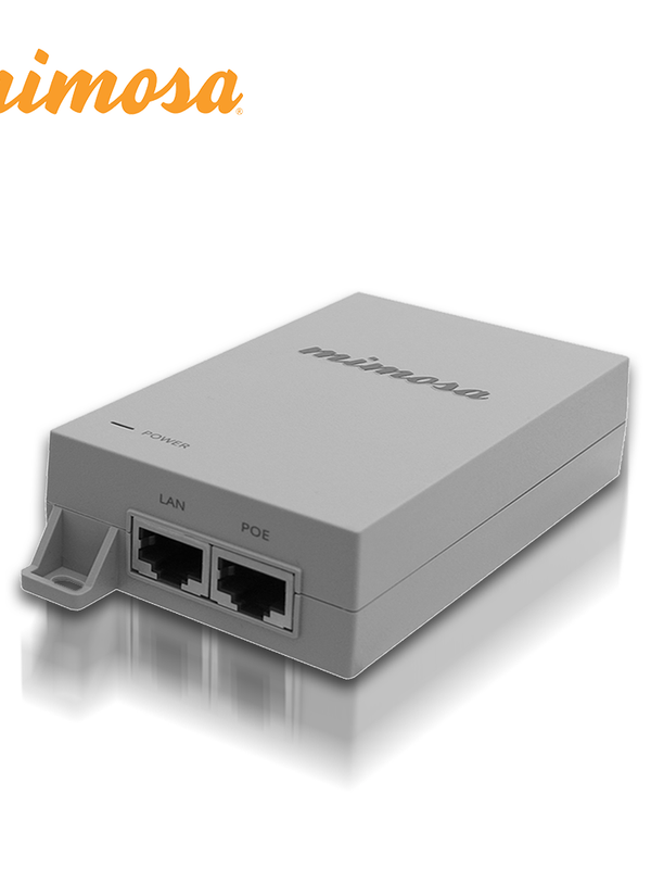 Inyector Poe Gigabit Mimosa 50v 1.2a 60w Para Radios B5x,a5c-ef, C5c,a5x (no Incluye Cable De Corriente) (3 Meses De Garantia)
