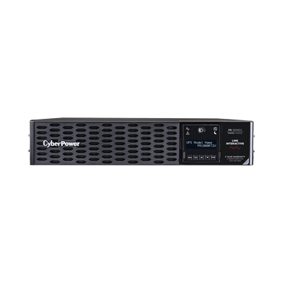 [PR1000RT2U] UPS de 1000 VA /1000 W, Topología Línea Interactiva, Entrada 120 Vca NEMA 5-15P, Onda Senoidal Pura, Torre o Rack 2 UR, Con 8 Tomas NEMA 5-15R