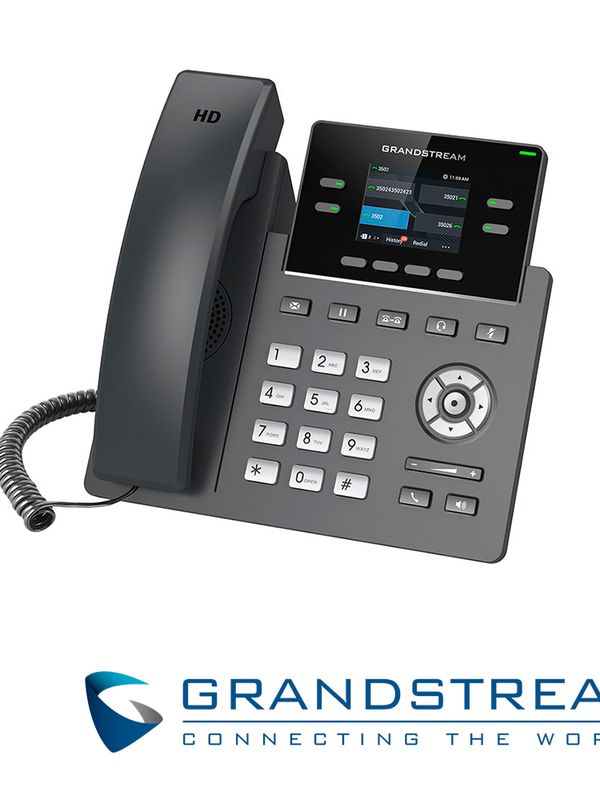 [TL100GRA25] TELEFONO IP GRADO CARRIER GRANDSTREAM GRP2612P / 2 CUENTAS SIP / 4 LINEAS / 4 TECLAS MULTI FUNCION PANTALLA COLOR LCD TFT / 2 PUERTOS 10/100MBPS / HASTA 16 TECLAS BLF / ALIMENTACION POE AF / 5VCD/0.6A