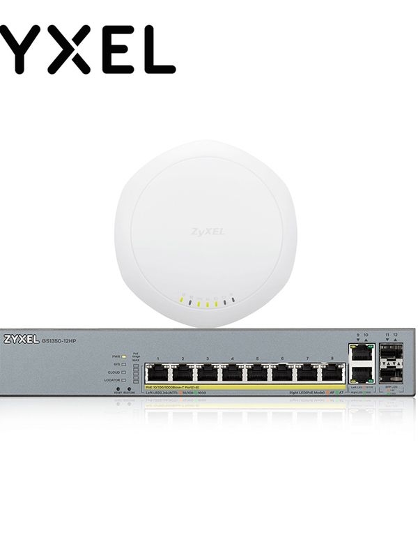 [WI161ZYX03] KIT WIFI PROFESIONAL MESH ZYXEL CUBRE MAS DE 6 HABITACIONES INCLUYE 3 NWA1123-ACPRO Y 1 GS1350-12HP