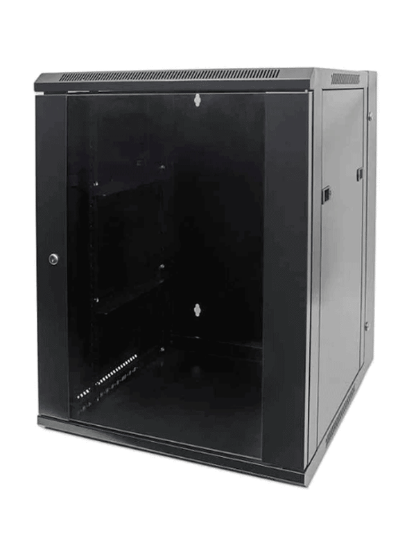 [711845] INTELLINET - 711845 - Gabinete mural abatible 19", 9U, Ensamblado / 9U, 550 mm de profundidad, Ensamblado, negro