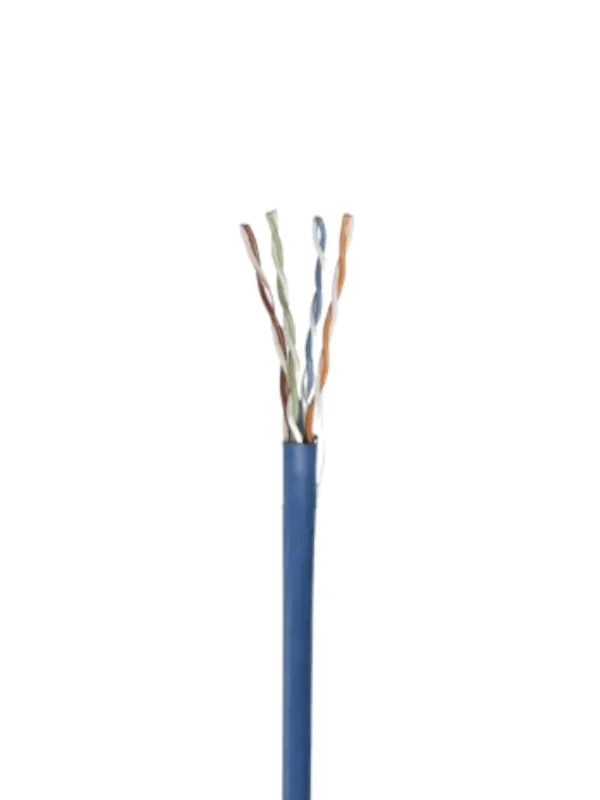 INTELLINET - 327749 - Bobina de Cable Cat5e, Sólido, 24 AWG / UTP, 305 m , Clasificación CM, Caja de Fácil Extracción, Azul