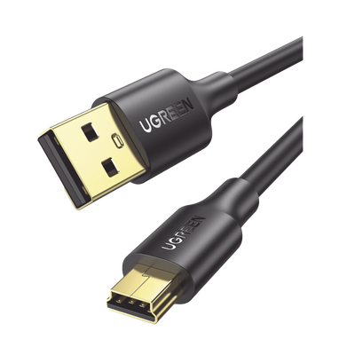 [10355] Cable USB-A 2.0 a Mini USB | 1m | Cable de Datos y Alimentación | 480Mps | Chip Inteligente | PVC | Para Discos Duros HDD o SSD, Go-Pro Hero, Mando de PS3, Cámaras Digitales, Reproductores MP3, MP4, etc.
