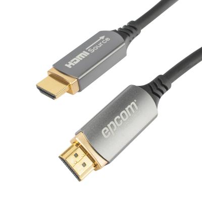 [EP-FOH-8K-15M] Cable HDMI de Fibra Óptica de 15 Metros (49.21 Pies) | Alta Definición | Versión 2.1 | Alta Velocidad 18Gbps | 8K@60Hz | HDCP 2.2 | Resistente a EMI y RFI