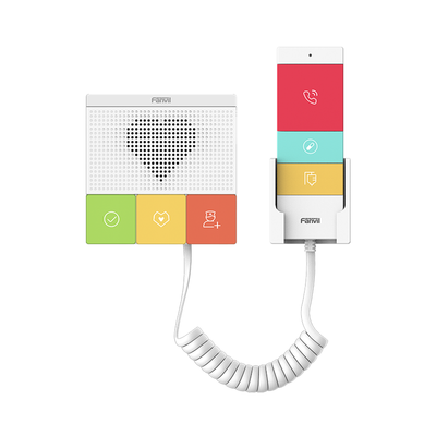 [Y501WY] Intercomunicador SIP Wi-Fi para Hospital/Asilos, 6 botones, antibacterial, 1 Relevador integrado