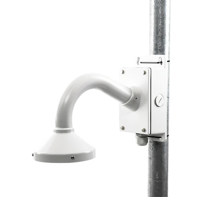 [XGA160C] Montaje Universal de Pared con Cuello de Ganso y Caja de Conexiones / Compatible con Cámaras Domo y Bala