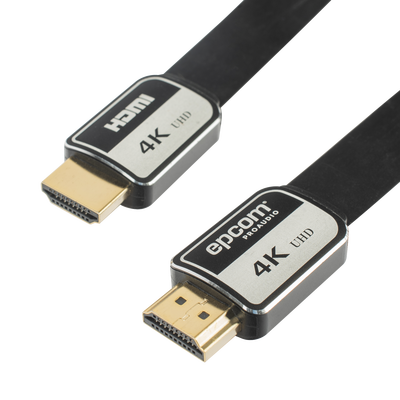 [EP-PH-4K-1.8M] Cable HDMI de 1.8 Metros (5.91 Pies) | Alta Definición | Versión 2.0 | Alta Velocidad 18Gbps | 4K@60Hz | Conectores Chapados en Oro | Tipo Plano