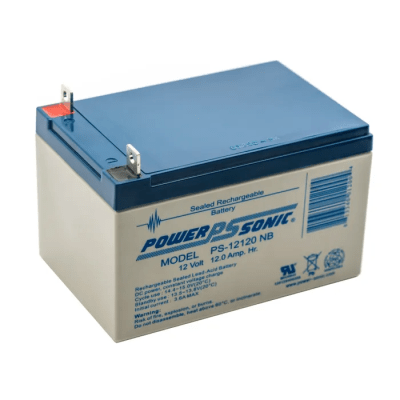 [PS-12120-NB1] Batería 12V Recargable, 12AH, Para Respaldo, Tecnologías AGM/VRLA, 5 Años Vida Útil, Terminales tipo NB1, Reconocida UL , Sin Mantenimiento, Sin Derrames