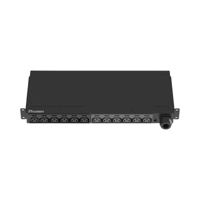 [P12B47M] PDU Básico para Distribución de Energía, Enchufe de Entrada NEMA L6-30P, Con 12 Contactos C13, Instalación Horizontal de 19in, 1UR, 30 Amp, 208 Vca