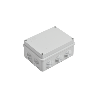 [GW-44-006] Caja Estanca de PVC Para Derivación y Conexión, 10 Entradas, Tapa Atornillada, 150x110x70 mm (Área interna), Uso Exterior IP55, Material que no Propaga el Fuego y Libre de Hálogenos