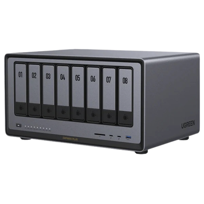 [35126B] NAS UGREEN NASync DXP8800 Plus / Intel Core i5-1235U 10 Núcleos / 8 Bahías SATA + 2 M.2 NVMe / 2 Puertos 10GbE / Thunderbolt 4 / HDMI 8K / DDR5 Expandible 64GB / PCIe 4.0 x4