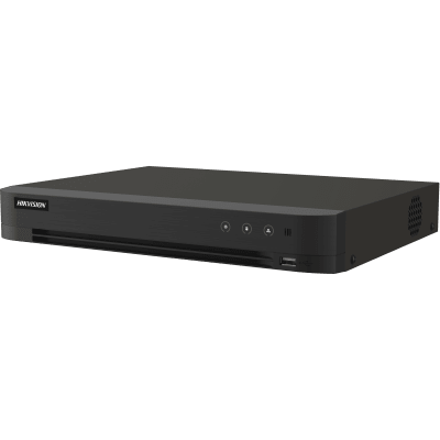 [IDS-7216HUHI-M1/T] DVR 16 Canales TURBOHD + 16 Canales IP / 8 Megapixel (4K) / Audio Bidireccional / ACUSENSE / Audio Bidireccional / 1 Bahía de Disco Duro / Salida de Video en Full HD / H.265+