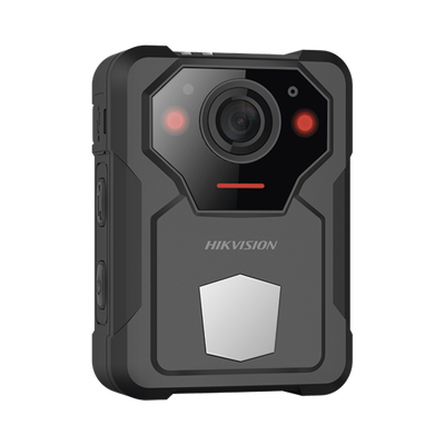 [DS-MCW406/128G] Body Camera Portátil / Grabación a 2K (4 Megapixel) / Pantalla 1.77 TFT / Fotos de Hasta 40 Megapixel / IP67 / H.265 / 128 GB de Almacenamiento / Microfono Integrado