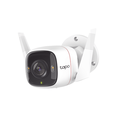 [TAPO-C320WS] Cámara IP 4 Megapixel (2K) / Lente 3.18 mm / Wi-Fi / 30 mts IR / Exterior IP66 / Audio Bidireccional / Micro SD hasta 256 GB / Compatible con Google y Alexa