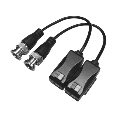 [TT101FTURBOZ] Kit de Transceptores (Baluns) con Terminal PUSH SUPERIOR PIG TAIL en ambos conectores, Resolución 4K , Cable flexible COAXIAL Blindado / COAXITRON / AUDIO POR COAXITRON /Conector 100% COBRE / Calidad PREMIUM