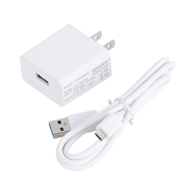 [PLUSB1000V] Cargador Micro-USB Profesional de 1 Puerto / 5 VCC / 1 Amper Para Smartphones y Tablets / Voltaje de Entrada de 100-240 VCA