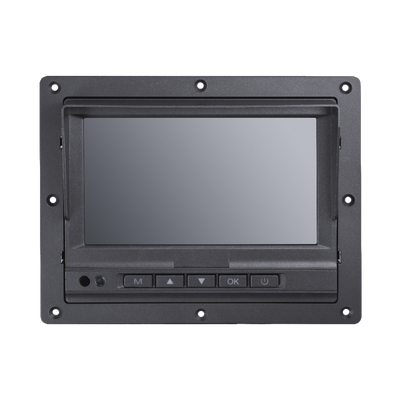 Monitor Táctil (Touch) y Botones de 7 LCD / Compatible con DVR Móvil HIKVISION / Conector Tipo Aviación
