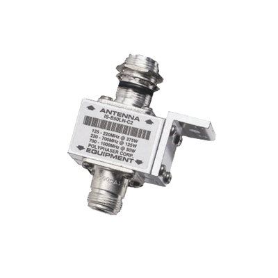 Protector Coaxial RF / 125-1000 MHz / 50 Ω / Conectores N Hembra / Bloqueo DC / 40 kA