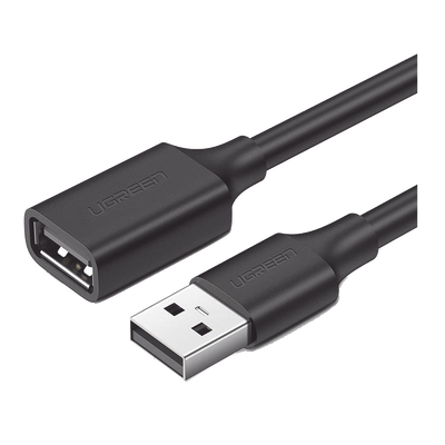 [10314] Cable Extensor USB 2.0 A a A | 1 metro | Macho-Hembra | Ultra Durabilidad | Núcleo de Cobre Estañado 28/22 AWG | Blindaje Interior Múltiple / Ideal para teclado, mouse, impresoras, etc.