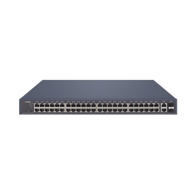 [DS-3E1552P-SI] Switch PoE+ / Administrable / 48 Puertos 1000 Mbps PoE+ / 2 Puertos 1000 Mbps Uplink / 2 Puertos SFP / 470 Watts
