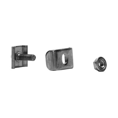 [MG-51-KIT2EZ] Kit 2 para unir tramos de charola, clema mediana, mas tornillo encastardo, con acabado Electro Zinc