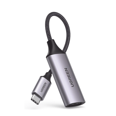 [70444] Cable Adaptador USB C a HDMI 4K@60Hz / Convertidor Thunderbolt 3 / Caja de Aluminio / HDMI V2.0 / 3D / Longitud del Cable 10 cm (3.94 Pulgadas)