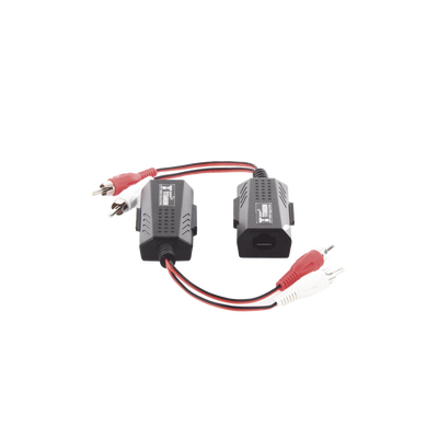 [TT2001A] Balun Extensor de Audio Analogo Estereo RCA a RJ45 / Distancia 800 Metros (2625 Pies) / Cable CAT5-6 / Conector 100% Cobre / Protección TVS, Calidad Premium