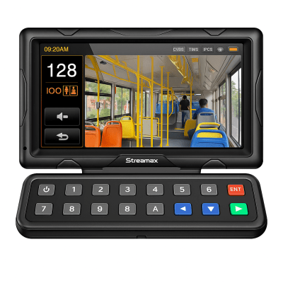 [XMRCP5] Panel de control dáctilar multifuncional con monitor de 7 para MDVR móvil Streamax