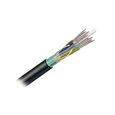 [9PE8C012G-E201A] Cable de Fibra Óptica de 12 Hilos, OSP (Planta Externa), No Armada, Gel, MDPE (Polietileno de Media Densidad), Monomodo OS2, 1 Metro (3.28 Pies)
