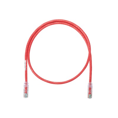 [NK6PC3RDY] Cable de Parcheo UTP Categoría 6, con Plug Modular en Cada Extremo - 1 Metro (3.28 Pies) - Rojo