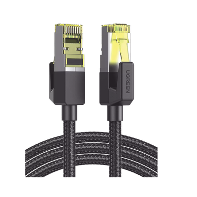 [80421] Cable Ethernet Cat7 CLASS F/FTP Redondo con Malla de Nylon 1 Metro (3.28 Pies)