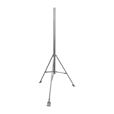[SM-TR1.5] Mástil de 2 x 1.5 metros con Tripie para Instalación en losa. Acero Galvanizado en Caliente.