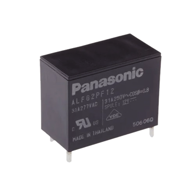 [ALFG2PF12] Relevador de 4 pines para tarjetas impresas Through-Hole de 12 Vcc, 31 Amp.