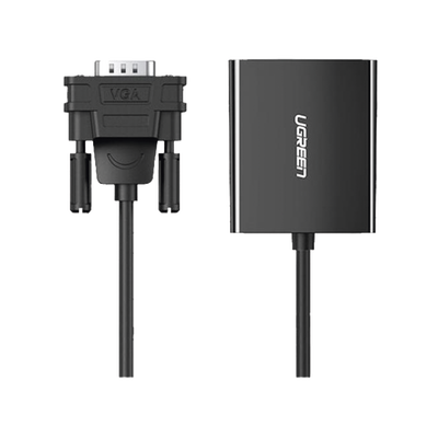 [50945] VGA Macho / Salida: HDMI Hembra / Resolución de 1080P@60Hz / Puerto Estéreo de 3.5 mm / Plug and Play, Sin Controlador / Longitud del Cable 15 cm (5.91 Pulgadas). / Incluye Cable de Alimentación USB / Incluye Cable de Audio de 3.5mm.
