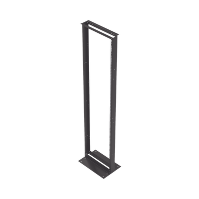 [EIRL-5545] Rack de 2 Postes, Estándar 19, 45 Unidades, Fabricado en Acero, Base L para Anclar a Piso.