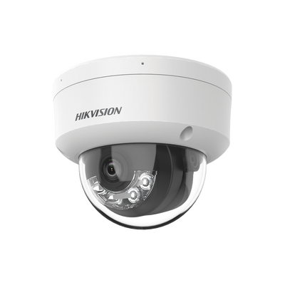 [DS-2CD1163G2-LIU] [Dual Light] Domo IP 6 Megapixel / Lente 2.8 mm / 30 mts IR + 30 mts Luz Blanca / Micrófono Integrado / ACUSENSE Lite / Exterior IP67 / H.265 / PoE / ONVIF