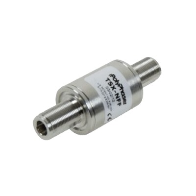 [TSX-NFF] Protector Coaxial RF Bidireccional / 698-2700 MHz / 750W / Conectores N Hembra / Bloqueo DC / IP67