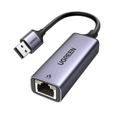 [50922] Adaptador de Red USB-A 3.0 a RJ45 /Admite 10/100/1000 Mbps / Caja de Aluminio / Longitud del cable 10 cm