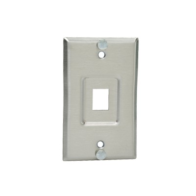 [KWPY] Placa de Pared Telefónica, Salida de 1 Puerto Keystone, de Acero Inoxidable
