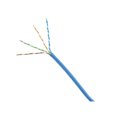 [NUL6C04BU-ME] Bobina de Cable UTP 305 Metros (1000 Pies) de Cobre, Azul, Categoría 6 (24 AWG), 1000Mbps, LSZH (Bajo Humo, Cero Halógenos), de 4 Pares
