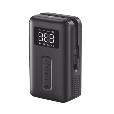 Inflador de Neumáticos | Compresor de Aire Portátil | Bomba de Aire de 150 PSI | Flujo de Aire de 15L/Min | Con Batería Integrada | Cuenta con Luz LED | Ideal para coches, bicicletas, pelotas de motocicleta.