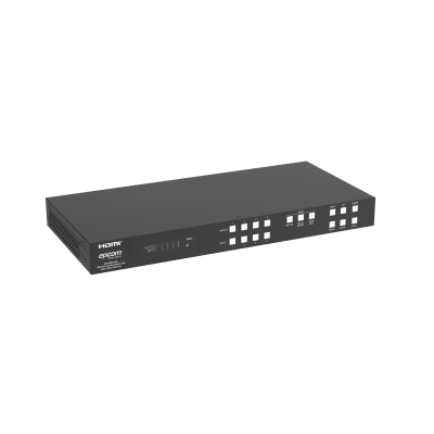 [EPPMXB44VW] Switch de Video Matrix 4x4 HDMI 2.0 | 18Gbps Ancho de Banda | 4K2K@60Hz Resolución | 4 Entradas 4 Salidas HDMI | Audio LPCM y Dolby Digital | Control TCP-IP y RS-232 | Conectores Phoenix para Audio | Metal Enclosure