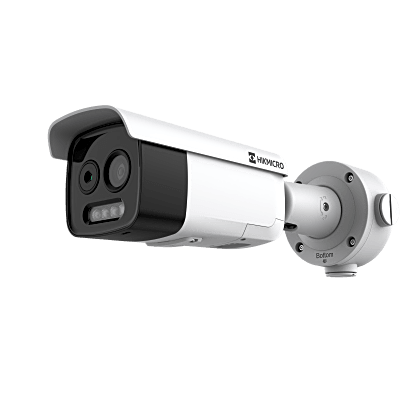 [HM-TD2628-3/G1/T3A] (HIKMICRO) Cámara Bala IP Bi-Espectral / Térmica (256 X 192 / 3.6 mm) + Óptica (5 MP / 4.3 mm) / GUANLAN AI / Detección Térmica de Incendios y Humos / Medición de Temperatura -20°