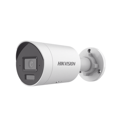 [Dual Light + 2 Micrófonos Integrados] Bala IP 8 Megapixel (4K) / Lente 2.8 mm / 40 mts Luz Blanca + 40 mts IR / ACUSENSE / Exterior IP67 / WDR 120 dB / PoE / Micro SD / Metal / ACUSEEK