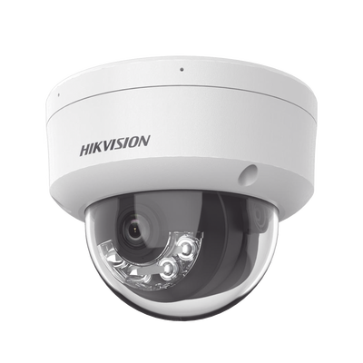 [DS-2CD2123G2-LIS2U] [Dual Light + 2 Micrófonos Integrados] Domo IP 2 Megapixel / Lente 2.8 mm / 30 mts Luz Blanca + 30 mts IR / ACUSENSE / Exterior IP67 / IK10 / WDR 120 dB / PoE / ONVIF / Micro SD / Metal / ACUSEEK