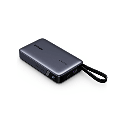 [55996B] Power Bank 20000mAh / 67W USB-C con Cable Integrado / 1C1A / PD3.0 PPS QC4.0 / Batería 72Wh Li-ion 21700 / Carga Rápida 65W / PC+ABS V-0